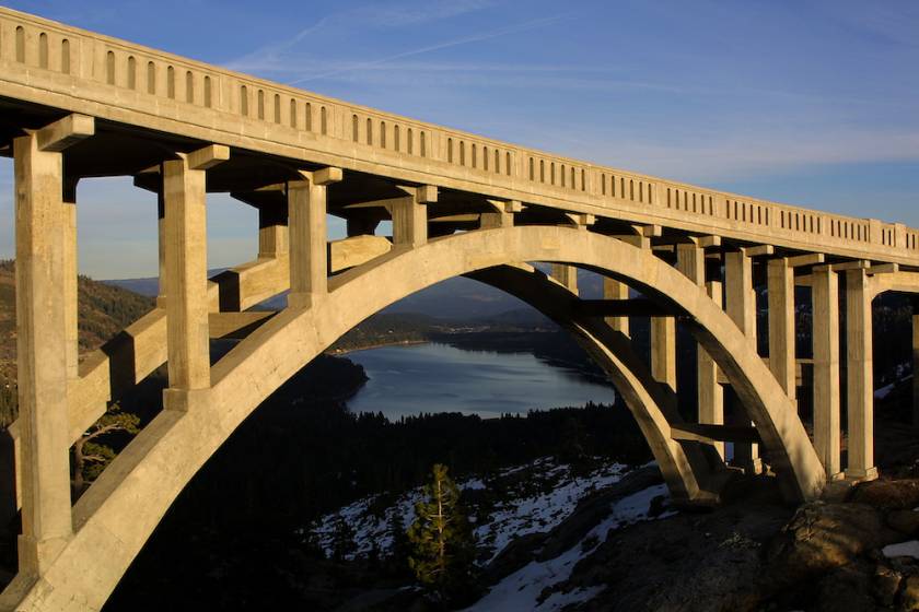 donner pass road bridge